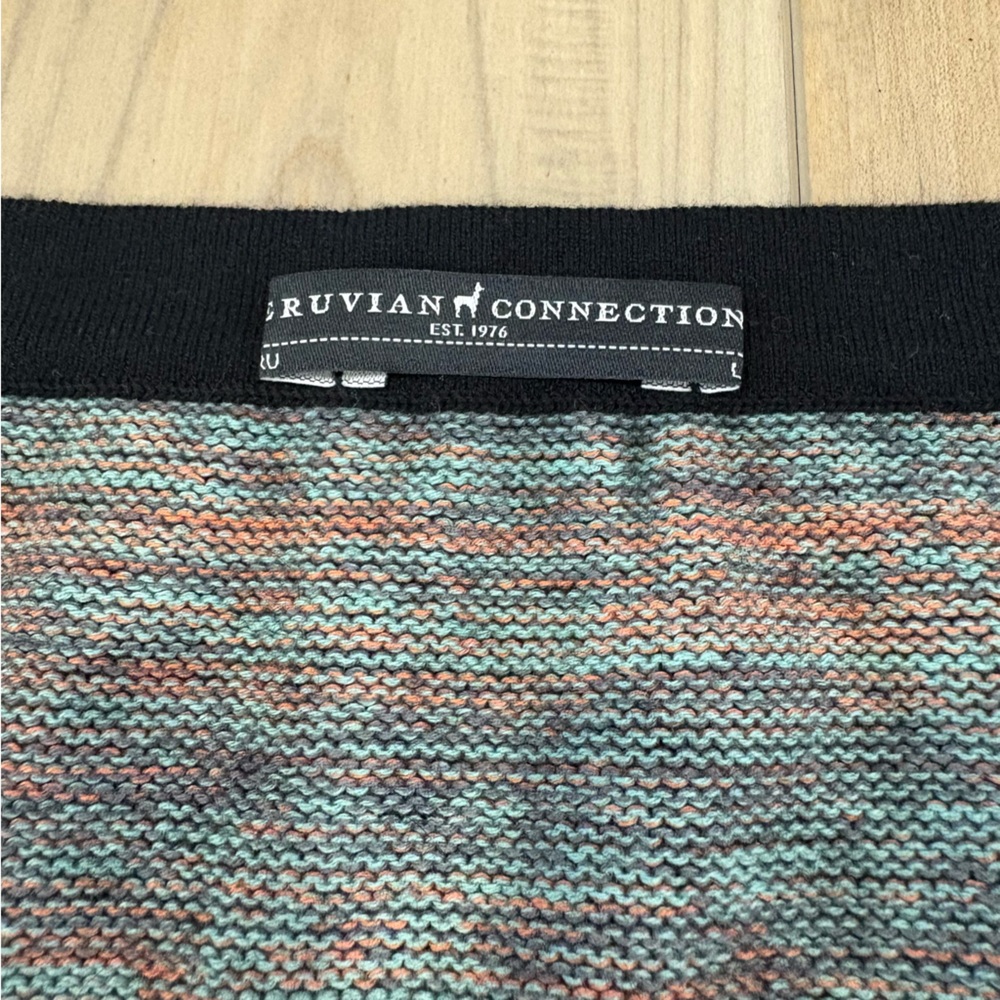 Peruvian Connection Baby Alpaca Pima Cotton Knee Length Knit Skirt size Large - Picture 3 of 6